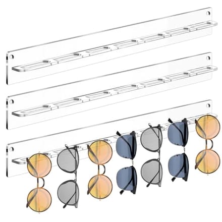 Wandgemonteerd brillenrek voor handige opberging
