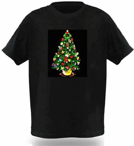 LED - Equalizer - T-SHIRT - Kerstboom - XXL