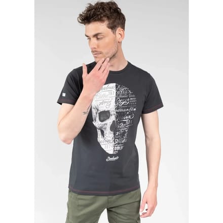 DEELUXE T-shirt met schedelHARNET Charcoal