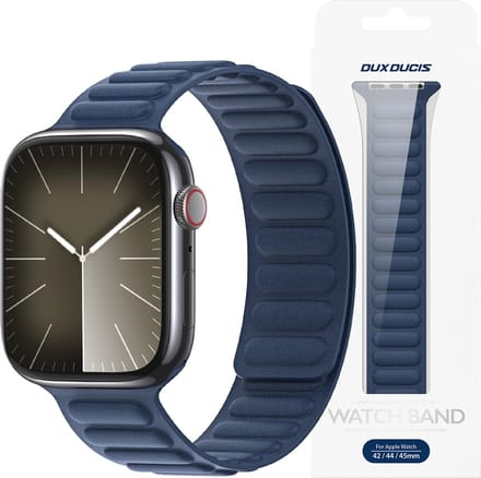Dux - Ducis - Strap BL Magnetische band voor Apple Watch - 42 / 44 / 45 / 49 - mm - Blauw