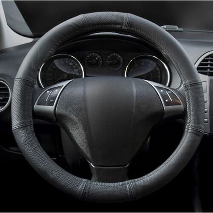 Carpassion Stuurhoes - Steering Cover - Leer - Ø 39-41 CM