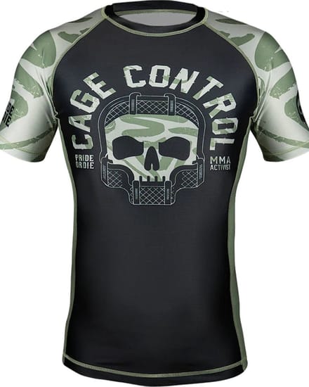 PRIDE or DieE Rash Guard CAGE CONTROL Zwart - S