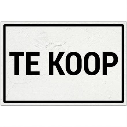 Te koop bord | Forex Re materiaal | 30 x 20 cm