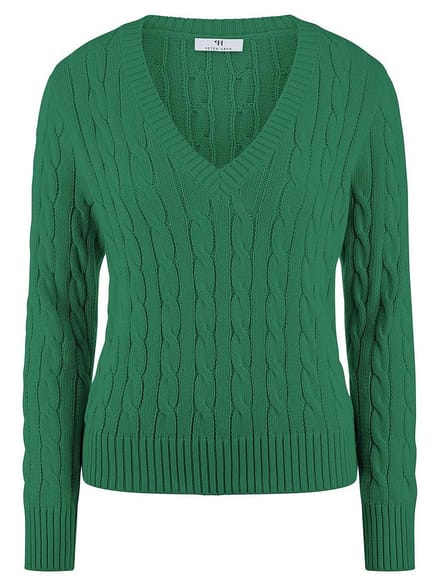 Trui V-hals Van Peter Hahn groen