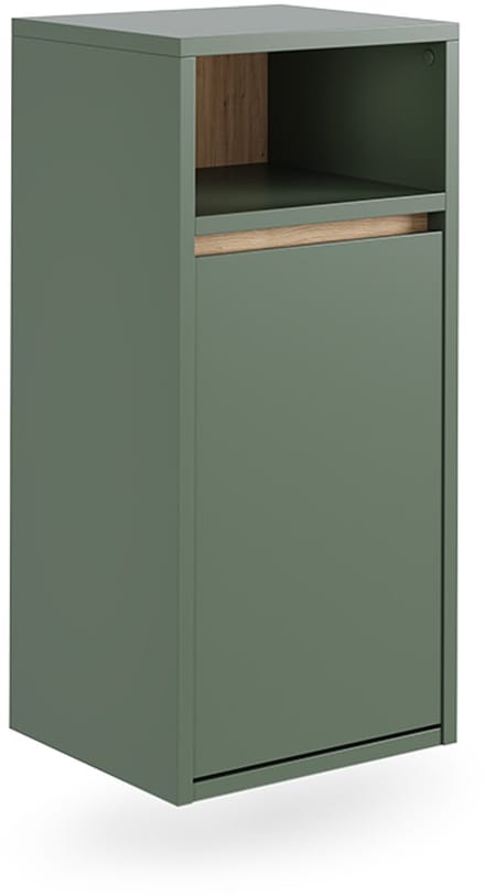 Vicco Viola Badkamerkast – 38 x 80 cm met wasmand Groen/Kunstzinnig