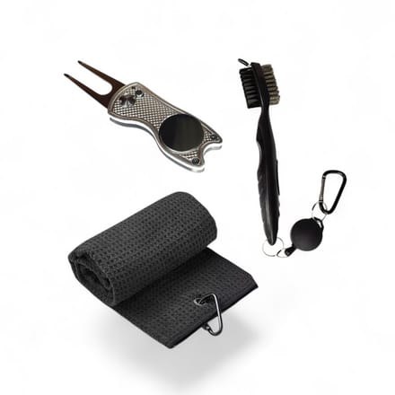Jobber Sports Golf Accessoires Set - Handdoek Borstel Pitchfork