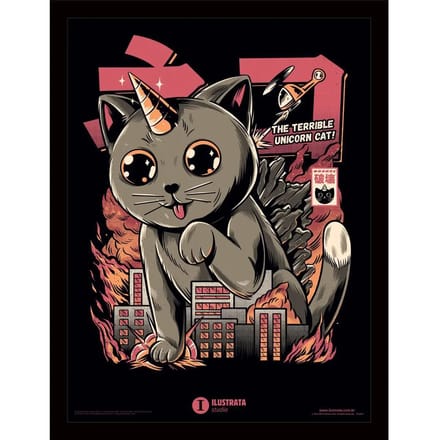 Muurdecoratie kind Pyramid Ilustrata Catzilla