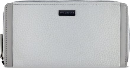 Bugatti Sina Portemonnee RFID-bescherming Leer 19 cm - Dames - Horizontaal - hellgrau