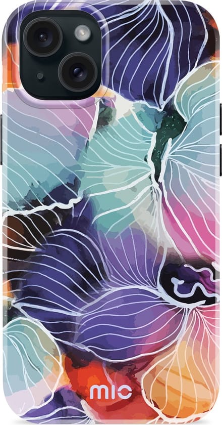 MIO MagSafe Apple iPhone 15 Plus / 14 Plus Hoesje | Hard Shell Back Cover | Geschikt voor MagSafe | Flowers