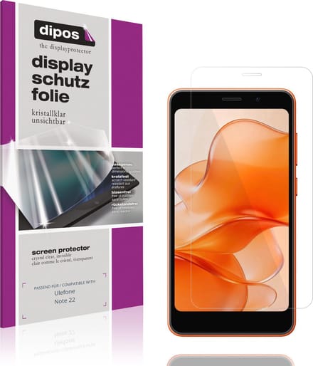 dipos – 4x Beschermfolie geschikt voor Ulefone Note 22 | Krasbestendige & heldere Screenprotector Ultra-Thin