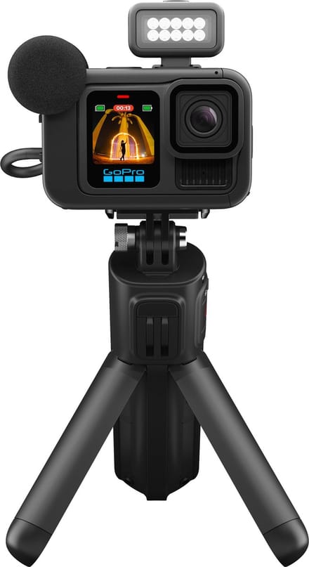 GoPro HERO13 Black Creator Edition Actioncam 5.3K, 4K, 2.7K, Full-HD, Bluetooth, Dual-display, Touchscreen, Stofdicht, Waterdicht, WiFi, Time-lapse,