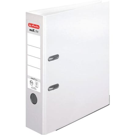 herlitz ordner maX.file protect plus, A4, rugbreedte 80 mm, wit