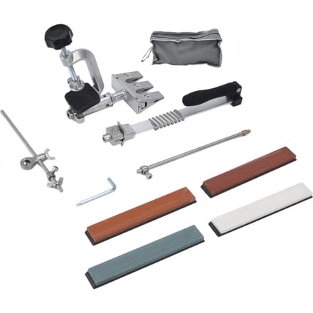 Rehoo Pro affûteur de couteaux robuste pierre à aiguiser professionnelle outils de cuisine à Angle constant RH 006 gray
