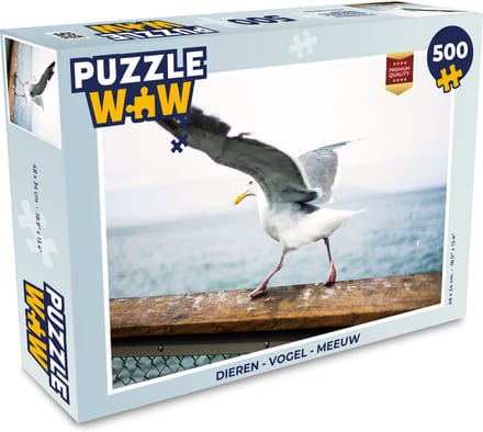 Puzzel Dieren - Vogel - Meeuw - Legpuzzel - Puzzel 500 stukjes