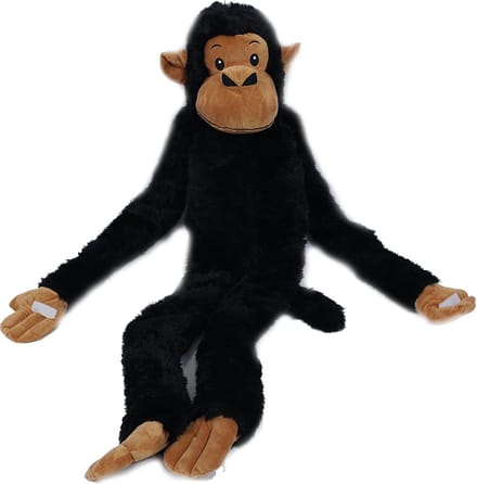 Pia Soft Toys - Pluche knuffeldier - Hangaap zwart 100 cm
