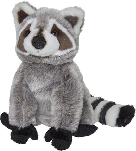 Nature Planet pluche wasbeer knuffel - 22 cm - wasberen knuffels