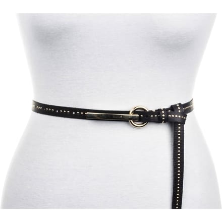 b.belt Leren Riem Cher Belt W70 Black Zwart