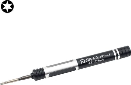 Let op type!! JIAFA JF-608-T6 Torx T6 Mobile Phone Repair Screwdriver (Black)