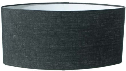 Lampenkap Ovaal Linnen Zwart 45cm