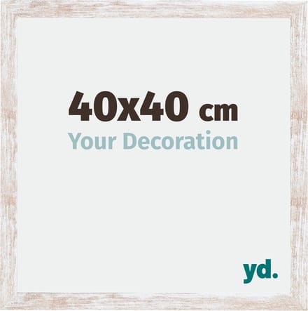 Your Decoration - Fotolijst 40x40 cm - MDF - White Wash - Catania