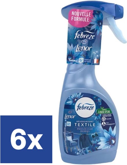 Febreze Lenor Zeebries Textielverfrisser - 6 x 500 ml