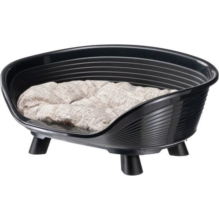 Mand mand kussen relax zwart - Maat M - 64 x 48 x 25 cm - FERPLAST