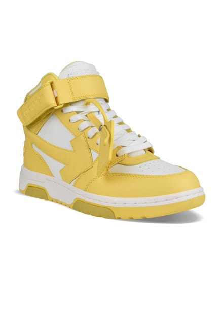 Off-White Out of Office Mid Sneakers Geel