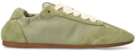 Sacha - Dames - Groene sneakers met kanten veters - Maat 36