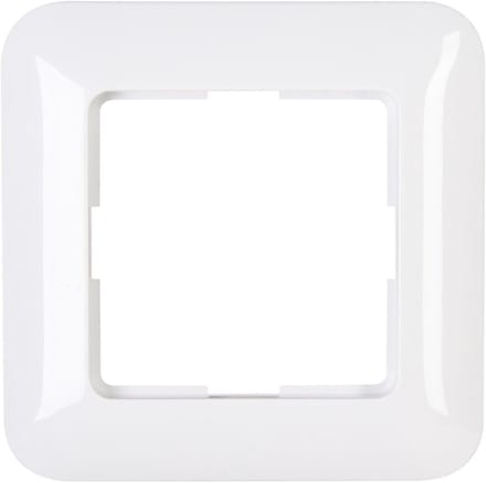 Afdekraam Enkel - Schakelaar Frame - Wandmontage - Duurzaam Materiaal - 8.1x0.9cm - Arctisch Wit