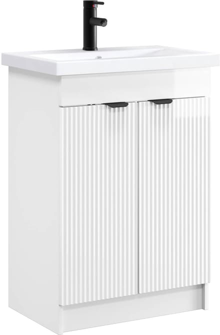 vidaXL - Badkamermeubel - Set - Hoogglans - Wit - 78,5 - x - 37,5 - x - 81 - cm