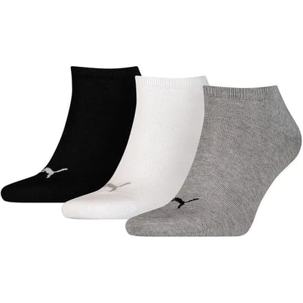 Puma sokken invisible grijs-wit-zwart 3-pack-47-49