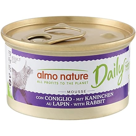 Almo Nature Kattenvoer - Daily Menu Mousse Konijn - 24 x 85 g