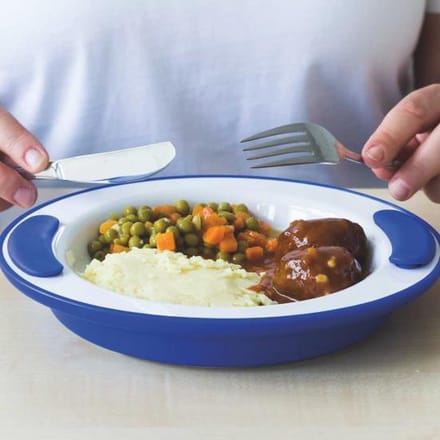 Adhome Warmhoudbord  melamine - 25,5cm - blauw