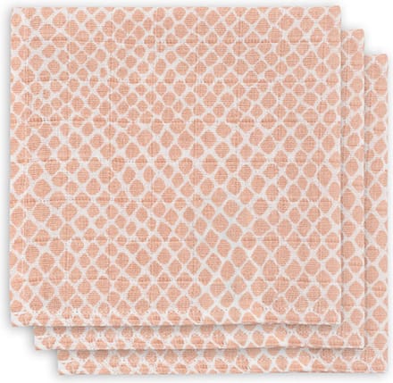Jollein Hydrofiel Monddoekje Snake - Pale Pink - 3 Stuks
