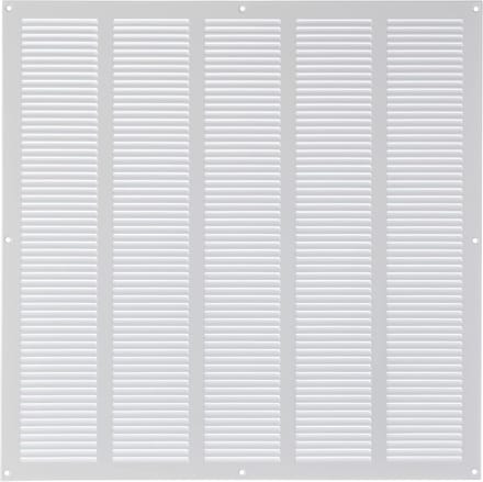 Vierkant Metaal Ventilatie Rooster Wit 500x500 mm met Insectenhor