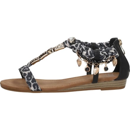 SUB55 Sandalen Plat Sandalen Plat - Zwart - Maat 40