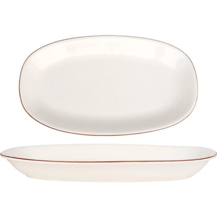 Bonna Serveerschaal - Retro - Porselein - 34x19 cm - set van 2