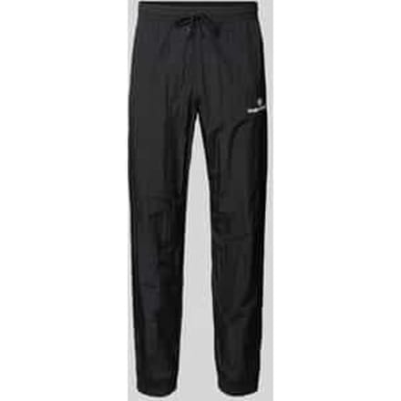 Straight fit stoffen broek met logo-stitching model 'Nayla'