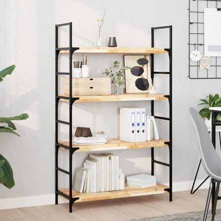 vidaXL - Wandschap - zwevend - 80x30x4 - cm - onbehandeld - massief - acaciahout