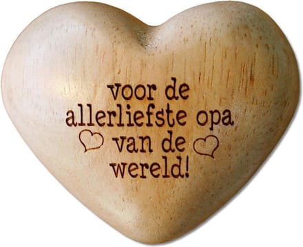 Allerliefste Opa - Houten Hart
