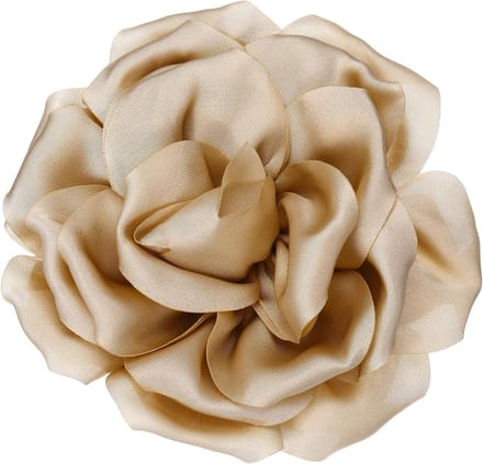 Zijde Satijn Bloem Broche Pin, Grote Pioen Bloemen Revers Pin