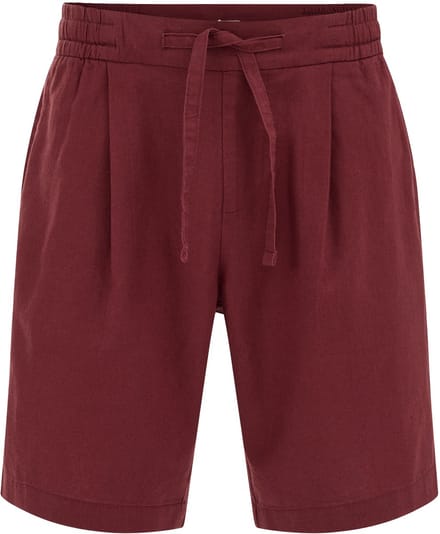 WE Fashion Heren relaxed fit short van linnenmix