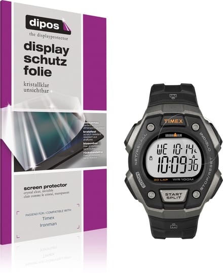 dipos – 6x Beschermfolie geschikt voor Timex Ironman | Krasbestendige & heldere Screenprotector Ultra-Thin