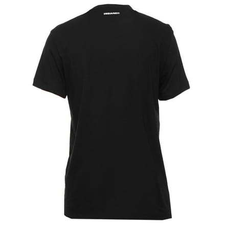 Dsquared2 Sigaret Fit Bubble DSQ2 Logo Zwart T-shirt