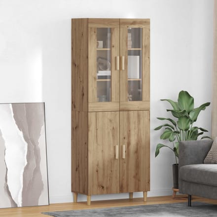vidaXL - Highboard - Artisan - Eiken - 69,5 - x - 34 - x - 180 - cm