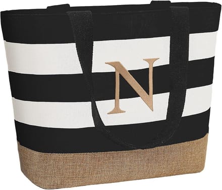 Gepersonaliseerde Strandtas Dames met Naam of Initiaal