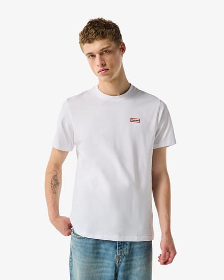 Hunter Red Label Essentials Logo T-shirt White - Maat M