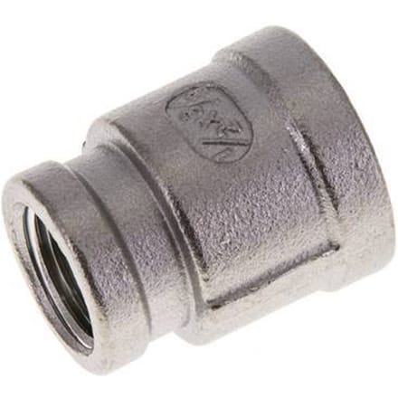 1/2'' NPT x 3/8'' NPT RVS Ronde Sok 16 Bar
