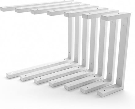 Wastafelhouder - Ondersteuning Plaat - Badkamer Installatie - Zware Last Drager - 25 cm Breed - Wit