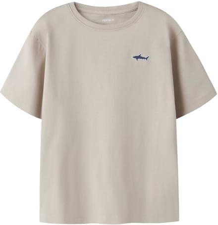 NAME IT - NKMVIMPEL SS NREG TOP - Jongens - T-shirts - beige - maat 122/128